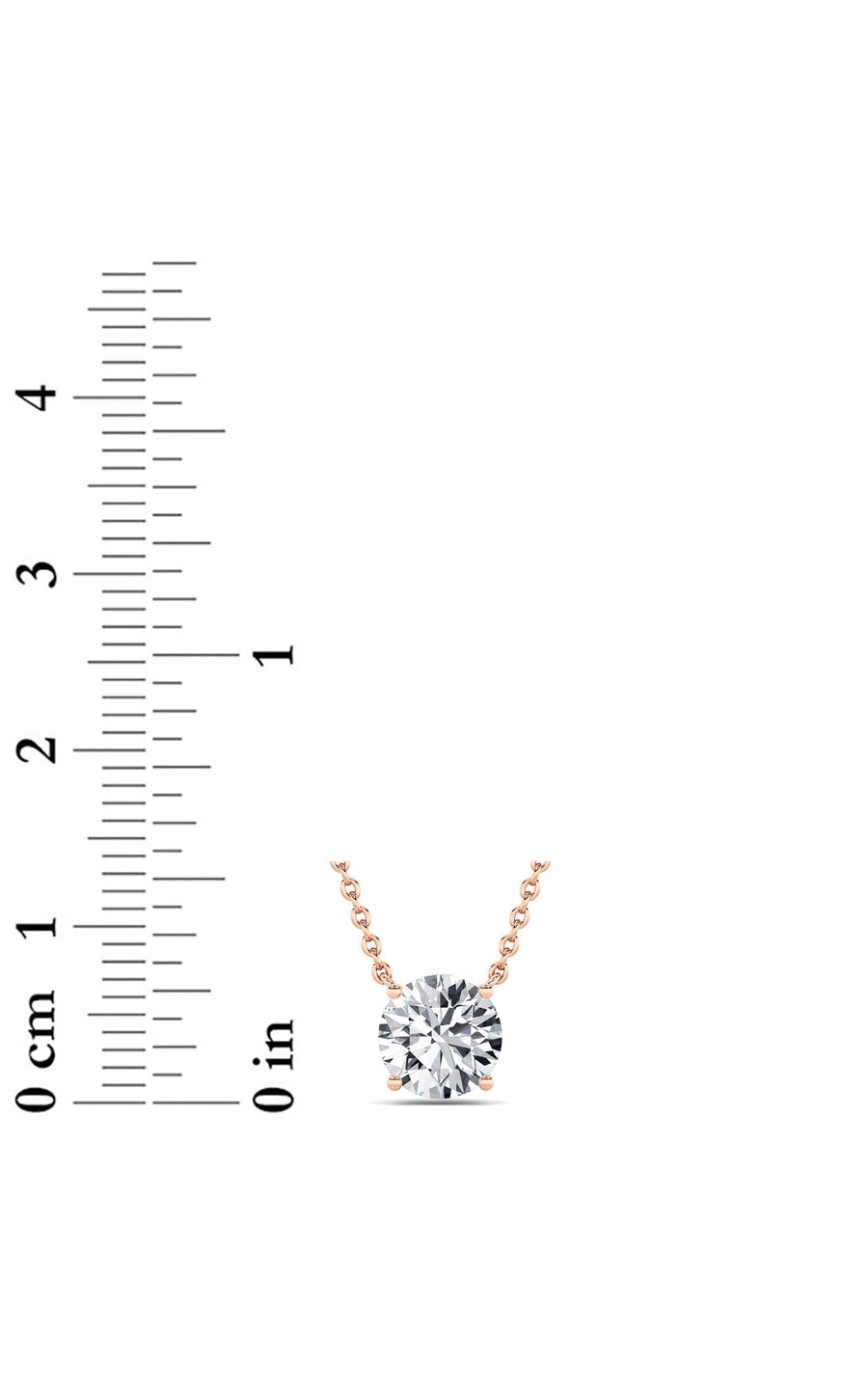 1.5Cttw Round Shaped Lab Grown Diamond (F/VS) Necklace in 14K Gold