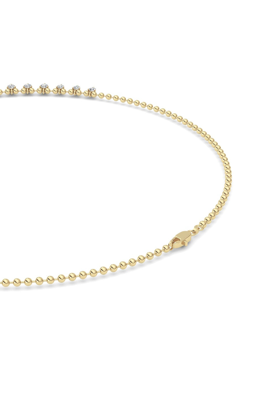 14K White Gold Necklace KJ03213N.RD-7-21F