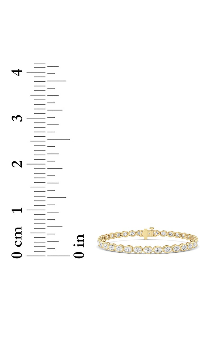 5 Cttw Four Prong Classic Tennis Bracelet in 14K White Gold