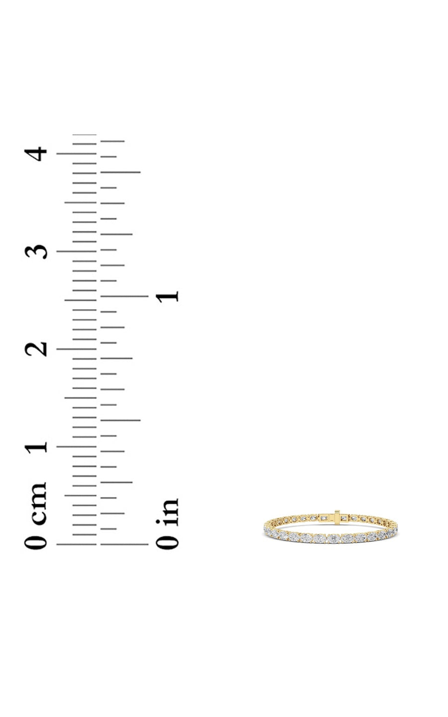 10.5Cttw Oval Shaped Lab Grown Diamond (F/VS) Classic Line Bracelet in 14K Gold