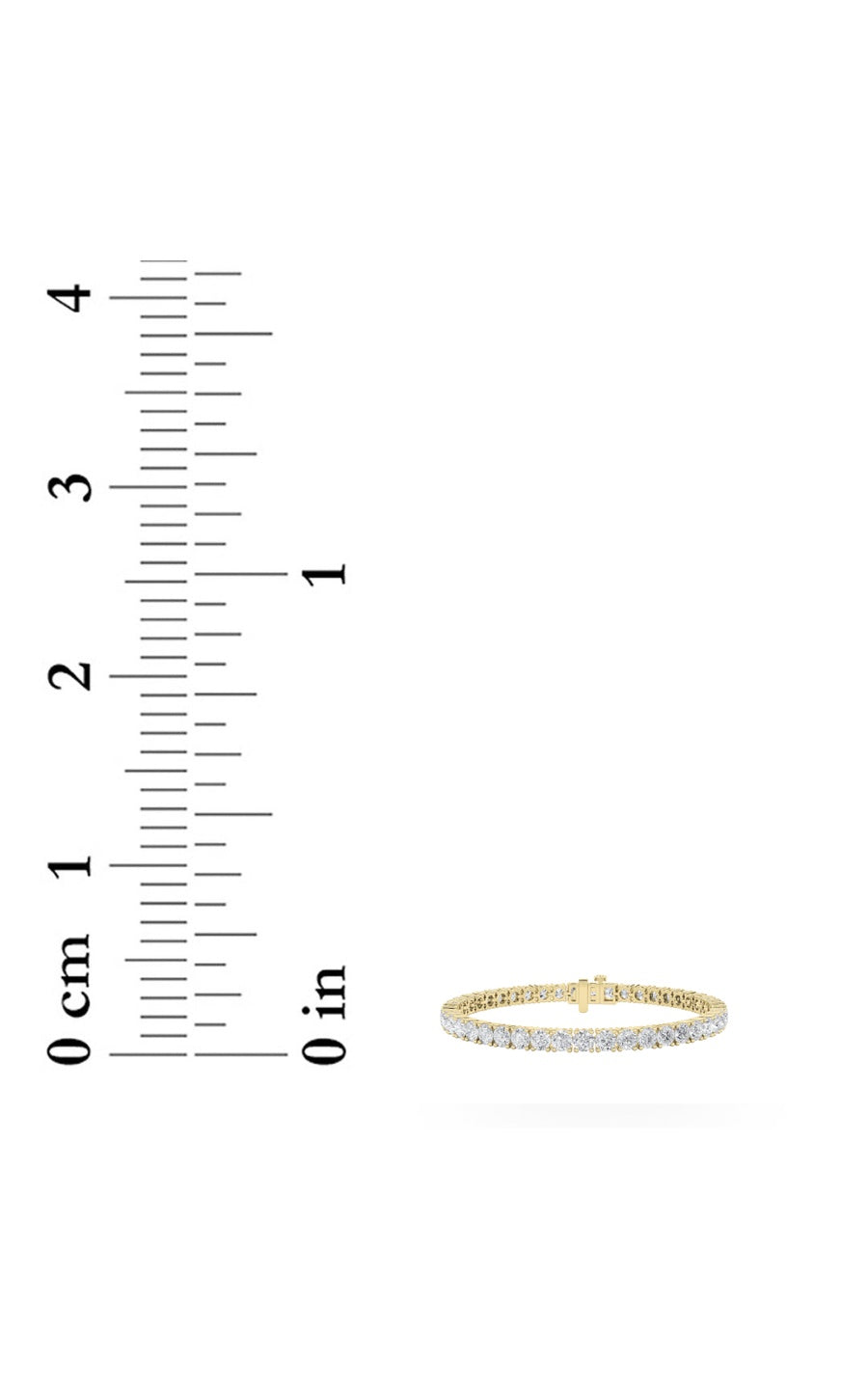 3CTW Round Shaped Lab Grown Diamond (F/VS) Classic Tennis Bracelet in 14K Gold