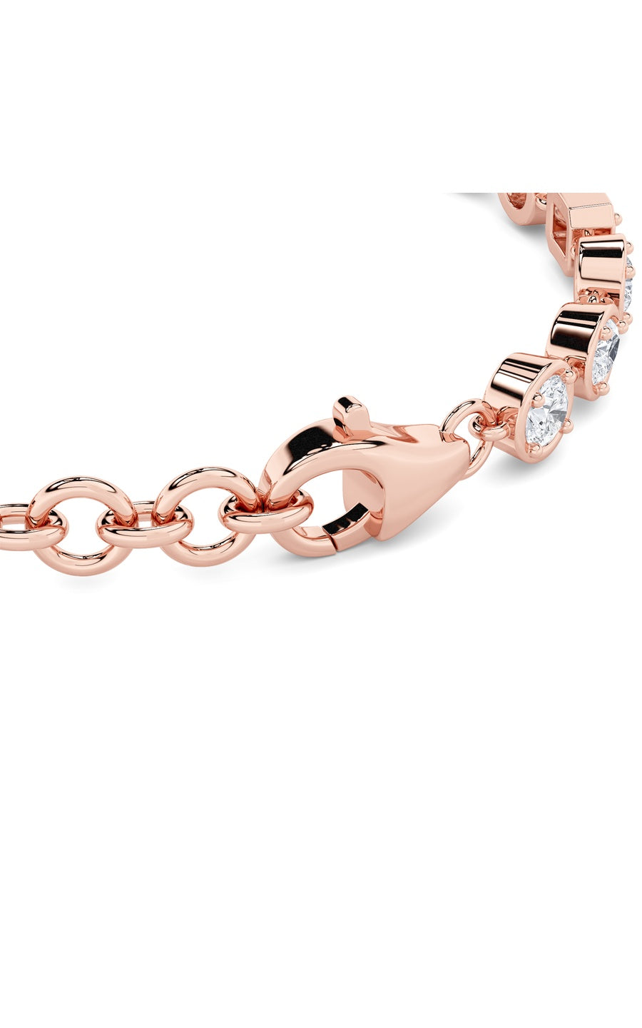 4Cttw Mix Shaped Lab Grown Diamond (G/VS) Braceletin 14K Gold