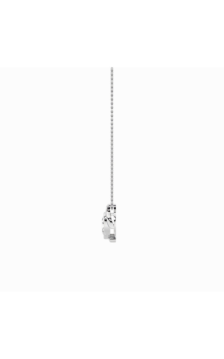 1Cttw Oval Shaped Lab Grown Diamond (F/VS) Pendant in 14K Gold
