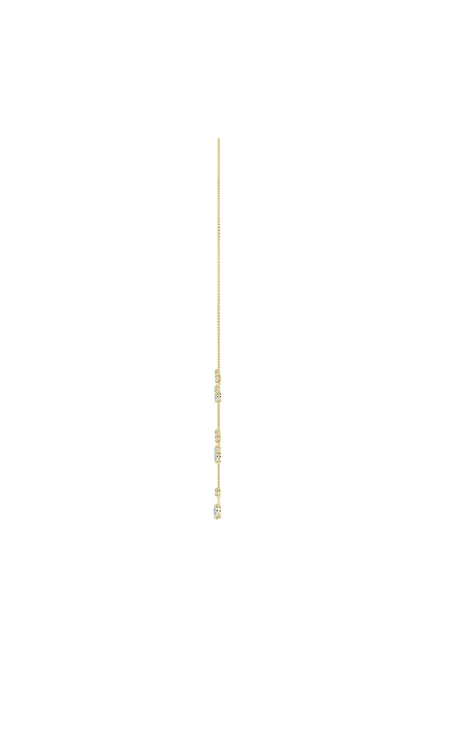 3Cttw Pear Shaped Lab Grown Diamond (F/VS) Solitaire Necklace in 14K Gold