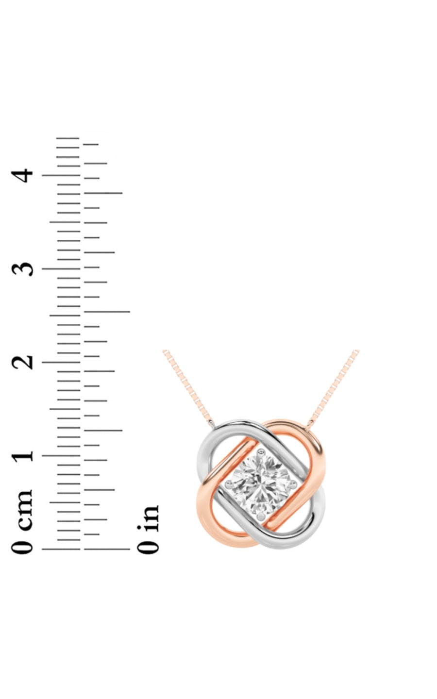 1Cttw Round Shaped Lab Grown Diamond (F/VS) Necklace in 14K Gold