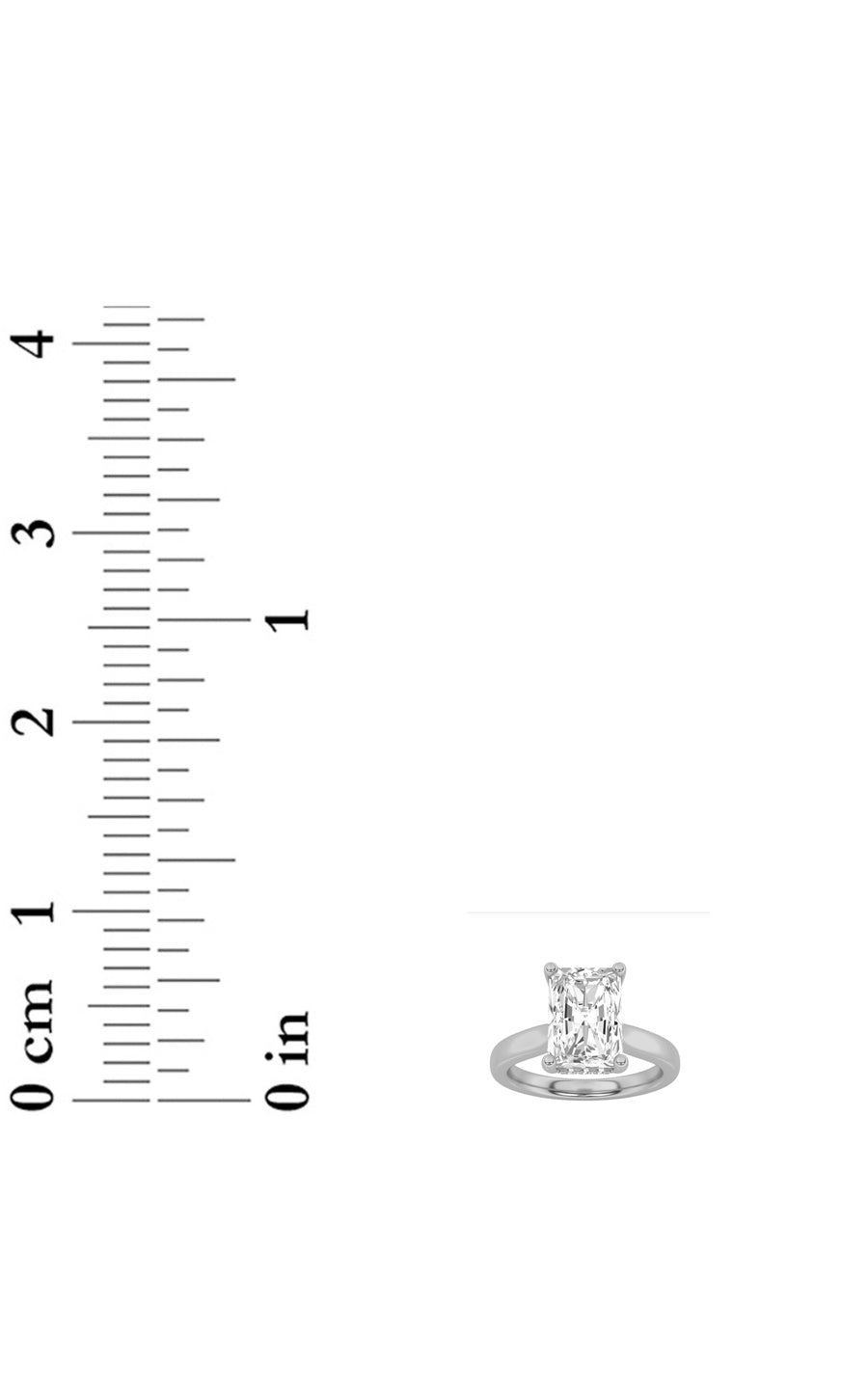 1CTW Radiant Shaped Lab Grown Diamond (F/VVS) Hidden Halo Cathedral Shank Engagement Ring in 14K Gold