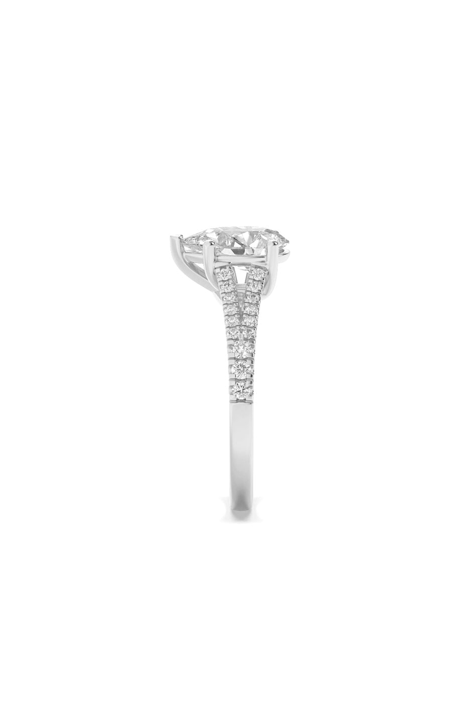3Cttw Pear Shaped Lab Grown Diamond (F/VS) RING in14K Gold