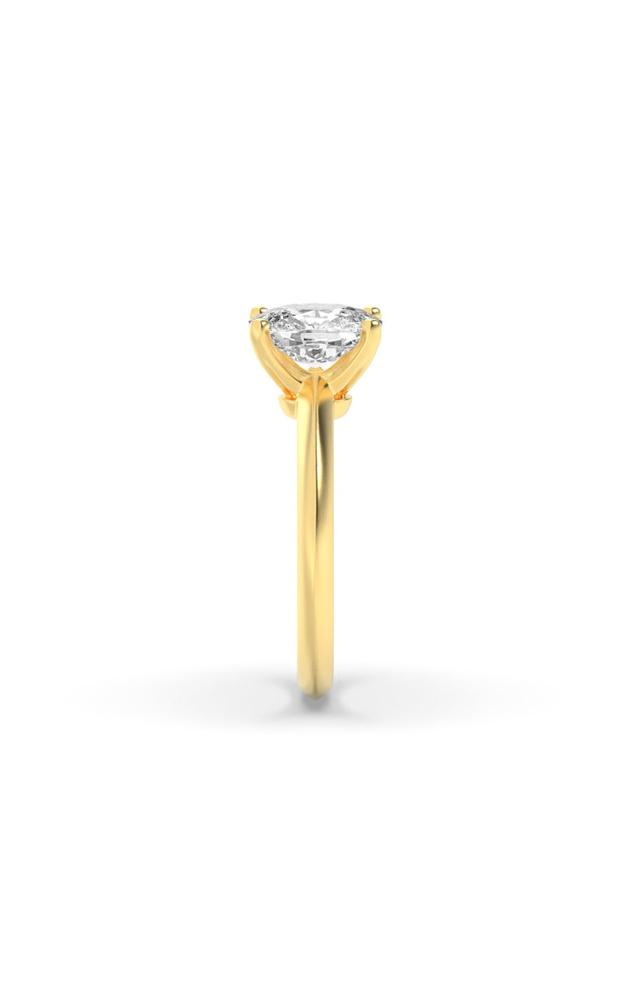 2Cttw Elongated Cushion Shaped Lab Grown Diamond (F/VS) Knife Edge Shank Solitaire Engagement Ring in 14K Gold