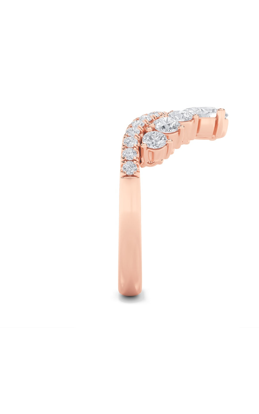 1.5Cttw Pear Shaped Lab Grown Diamond (F/VS) FancyContour Ring in 14K Gold