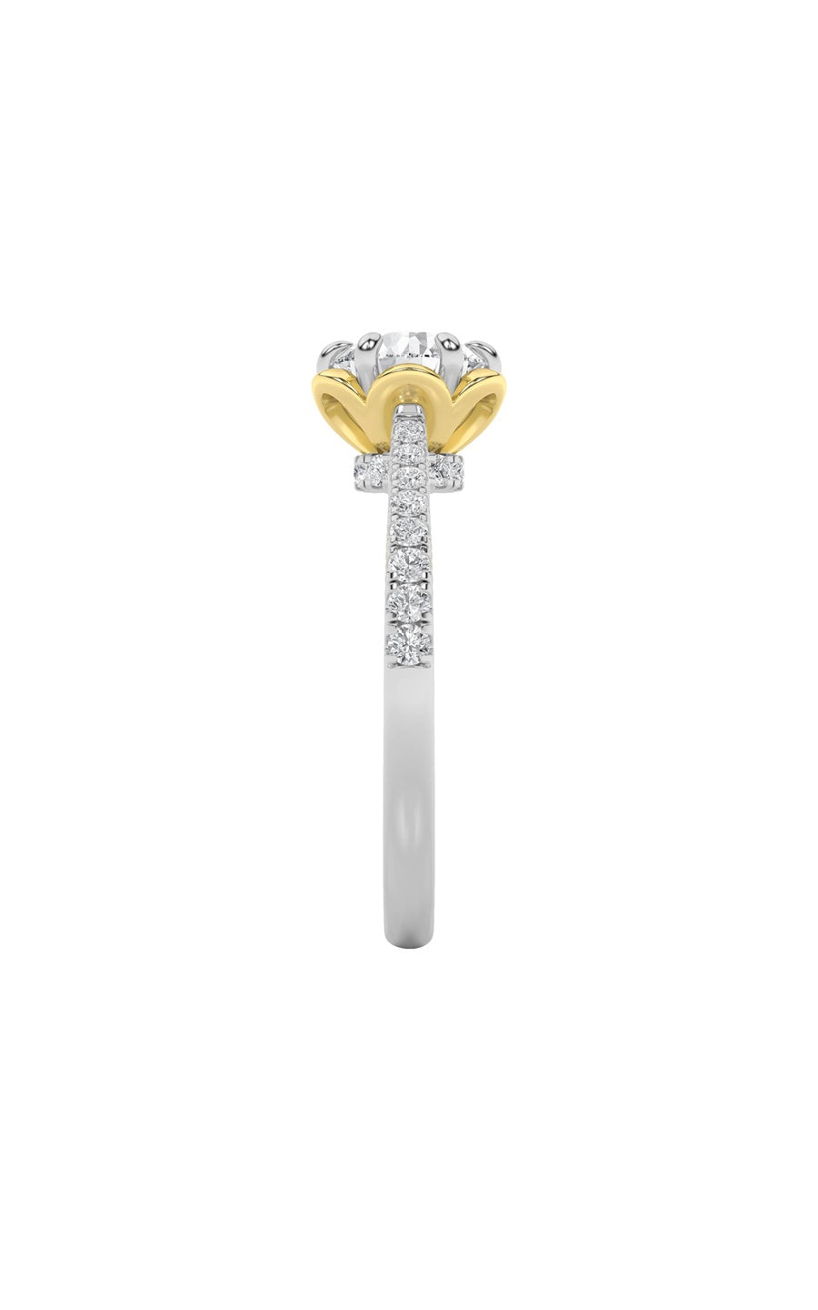 1.5Cttw Round Shaped Lab Grown Diamond (F/VS) Solitaire Engagement Ring in 14K Gold