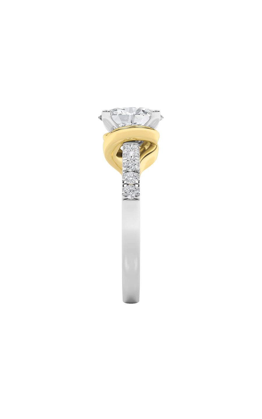 2Cttw Oval Shaped Lab Grown Diamond (F/VS) Solitaire Engagement Ring in 14K Gold