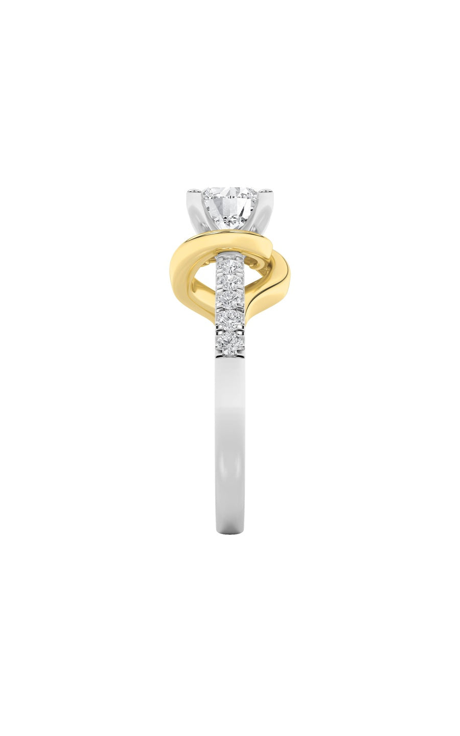 2Cttw Round Shaped Lab Grown Diamond (F/VS) Ringin 14K Gold