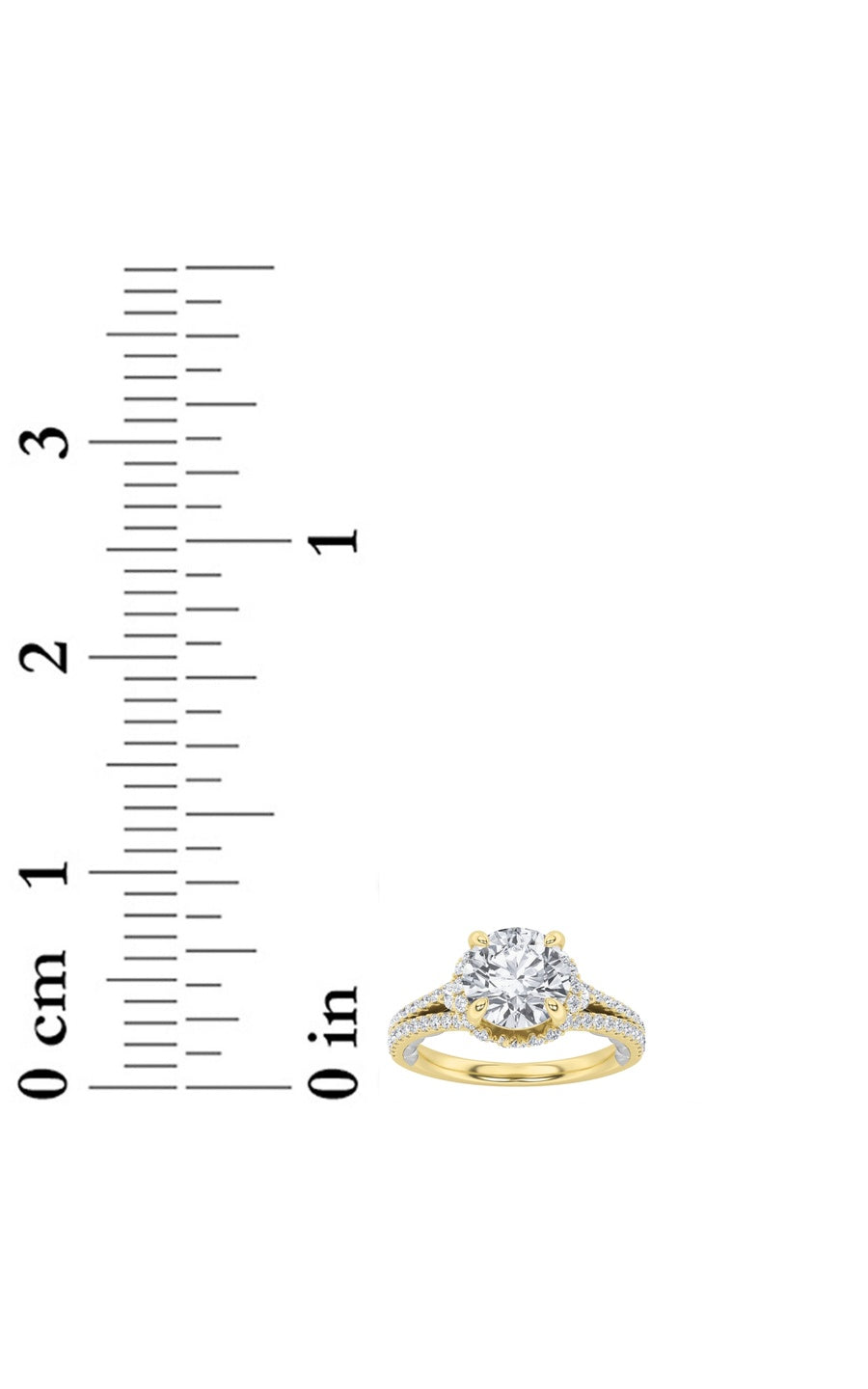 2Cttw Round Shaped Lab Grown Diamond (F/VS) Solitaire Engagement Ring in 14K Gold