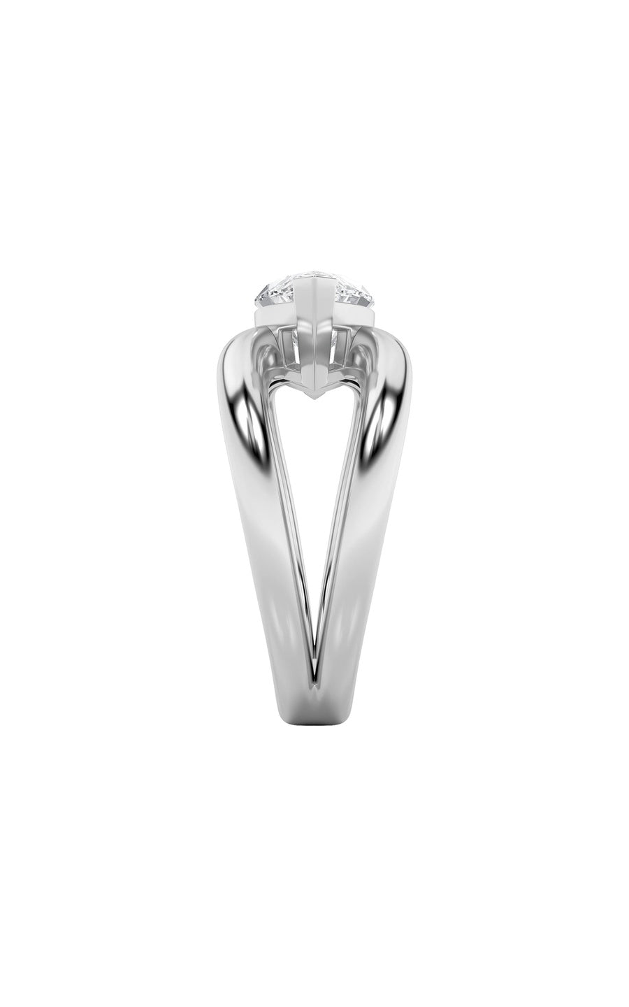 2Cttw Marquise Shaped Lab Grown Diamond (F/VS) East West Solitaire Ring in 14K Gold