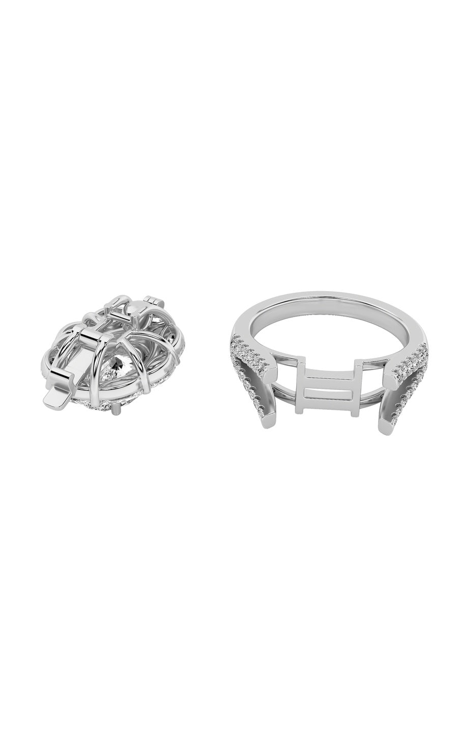 3.75Cttw Oval Shaped Lab Grown Diamond (G/VS) Ring in 14K Gold