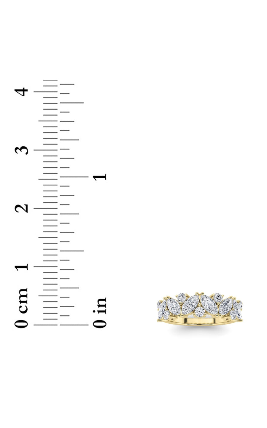 1.5Cttw Marquise Shaped Lab Grown Diamond (G/VS) Ring in 14K Gold