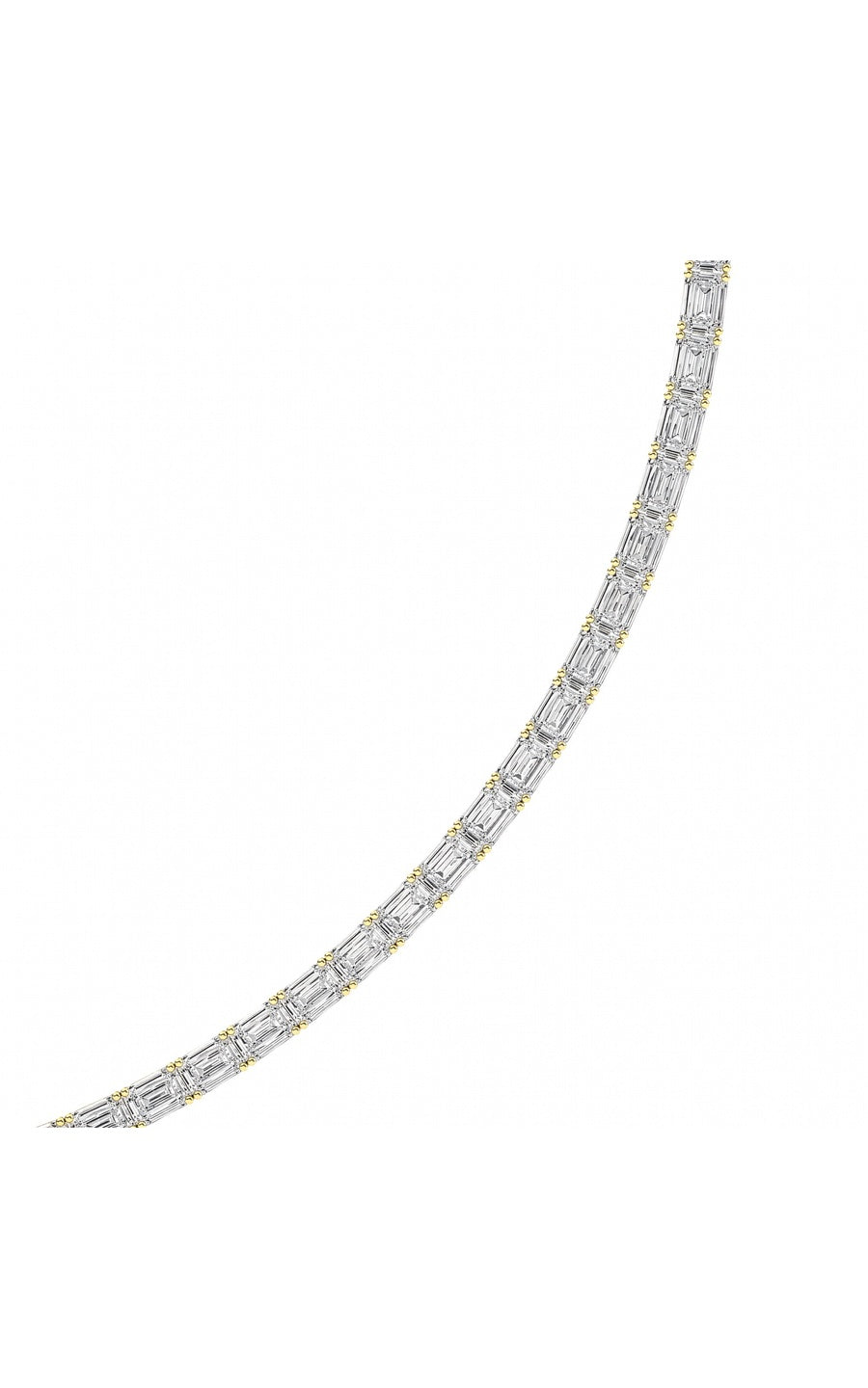14K White Gold Necklace KJ01990N.EM-21-21F