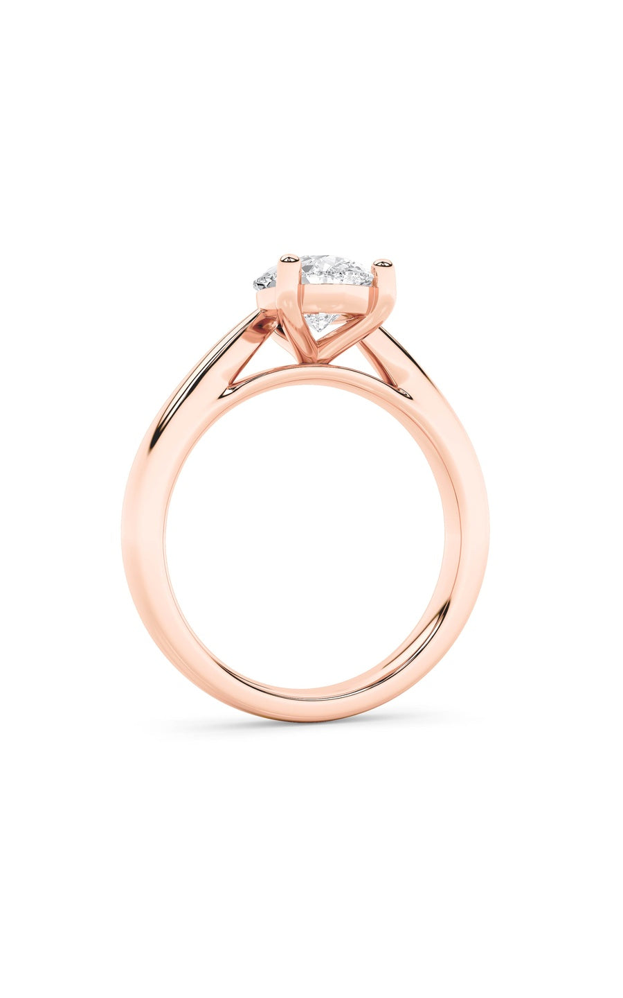 2Cttw Pear Shaped Lab Grown Diamond (F/VS) ClassicShank Solitaire Engagement Ring in 14K Gold