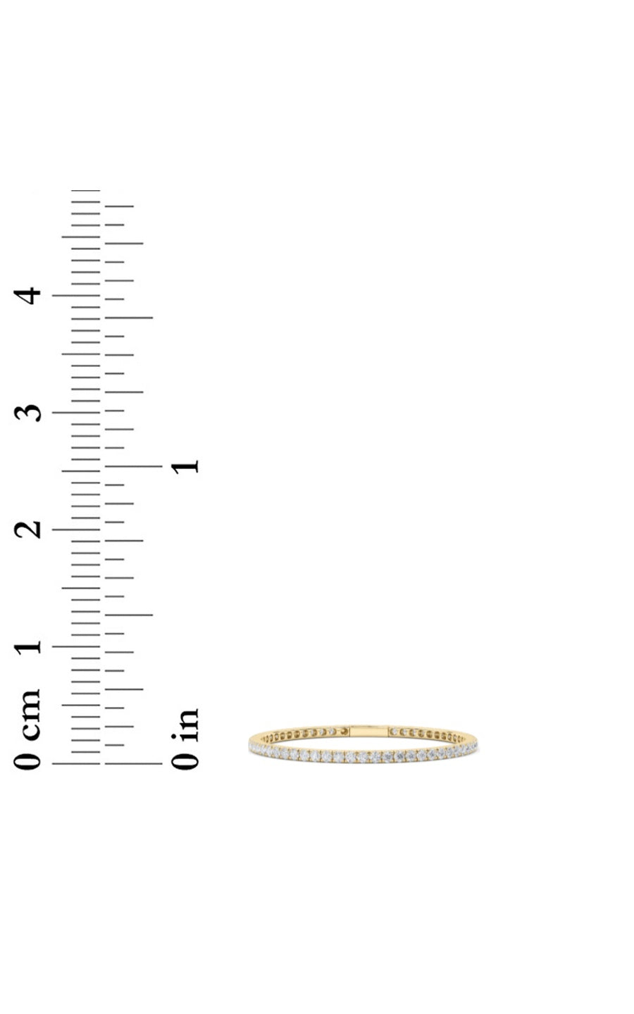 5.5CTW Round Shaped Lab Grown Diamond (GVS) Bracelet in 14K Gold