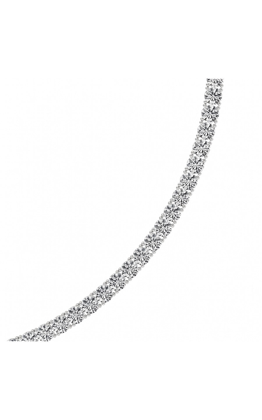 41Cttw Round Shaped Lab Grown Diamond (F/VS) Necklace in 14K Gold