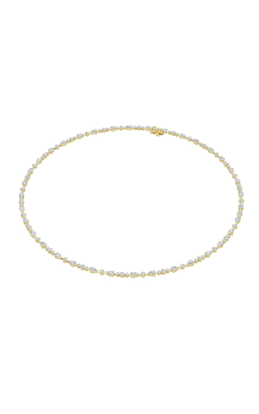 12Cttw Pear Shaped Lab Grown Diamond (F/VS) Fashion Necklace in 14K Gold