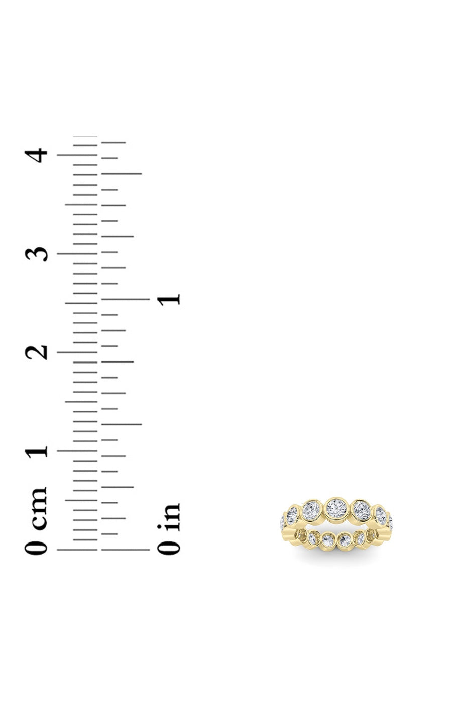 2.2Cttw Round Shaped Lab Grown Diamond (F/VS) Eternity Band Ring in 14K Gold