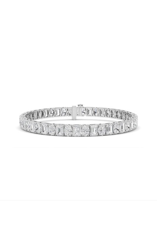 14K White Gold Bracelet KJ01091B.EM-15-21F