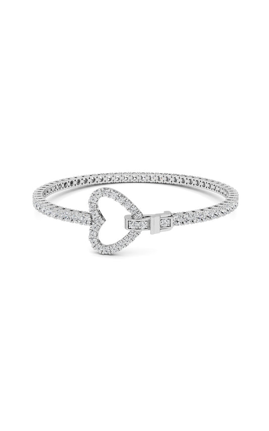 14K White Gold Bracelet KJ02792B.RD-5-21F