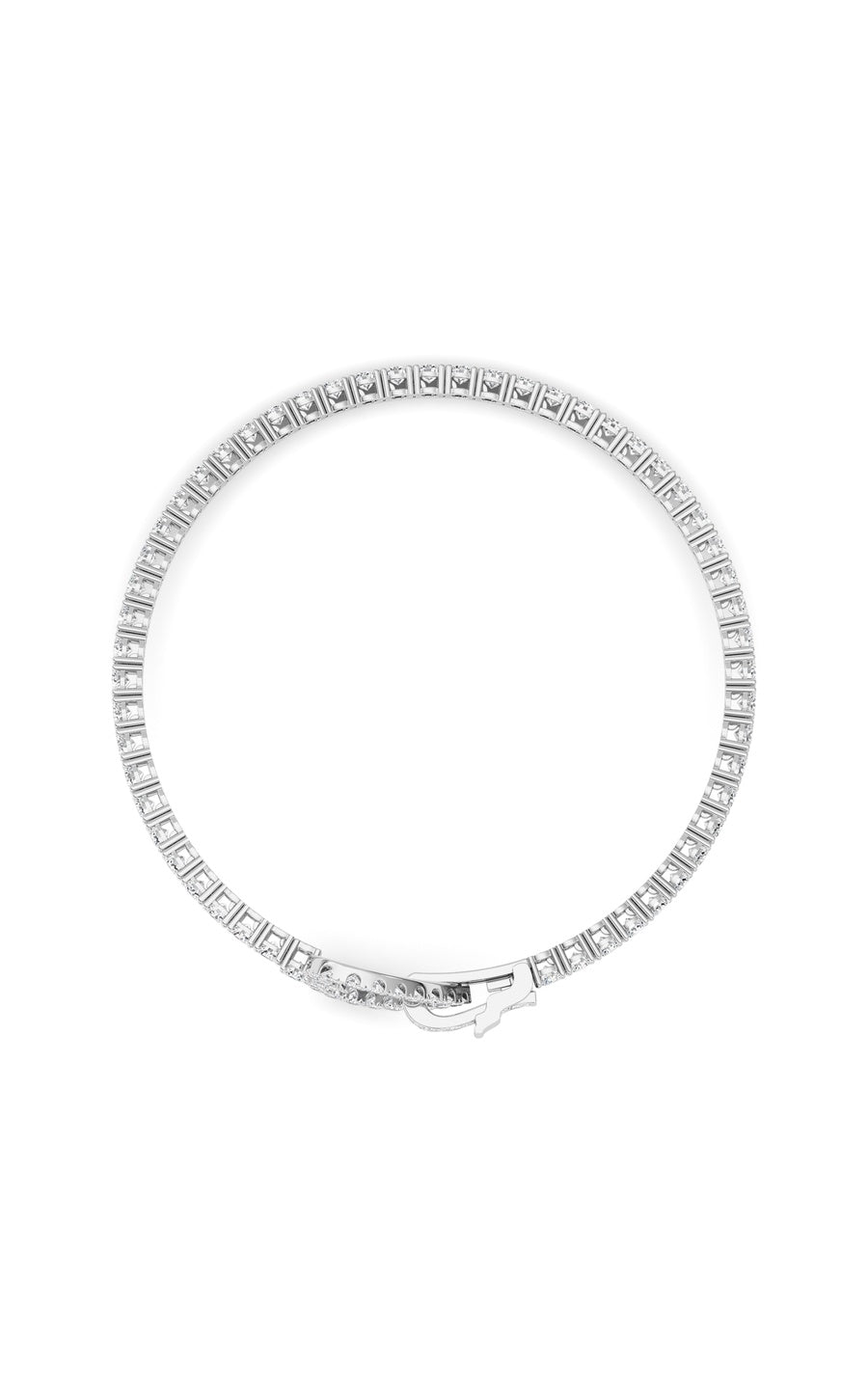 14K White Gold Bracelet KJ02792B.RD-5-21F