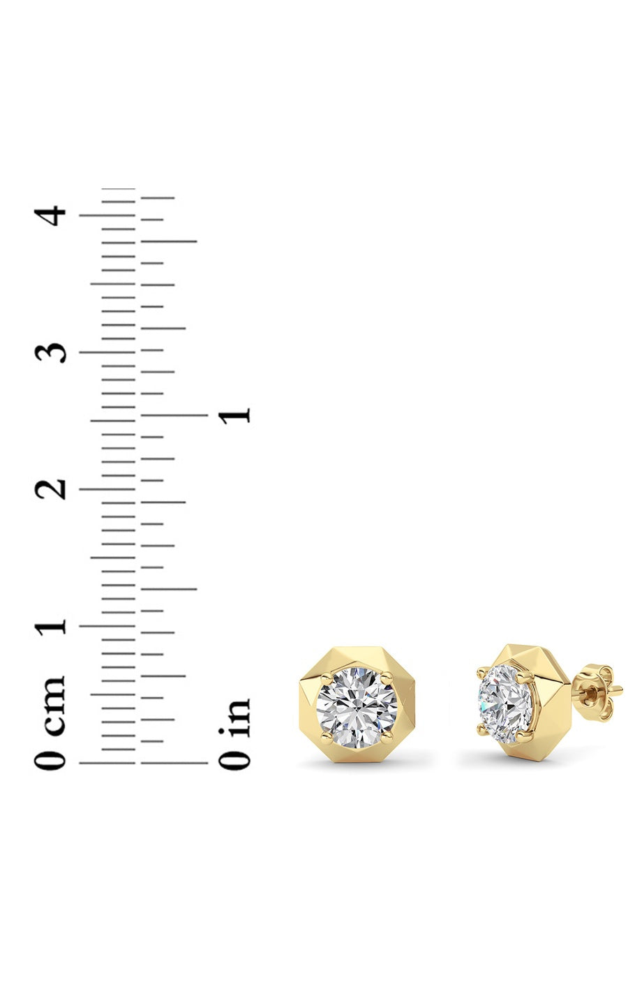 14K Yellow Gold Earring KJ02547E.RD-2-22F