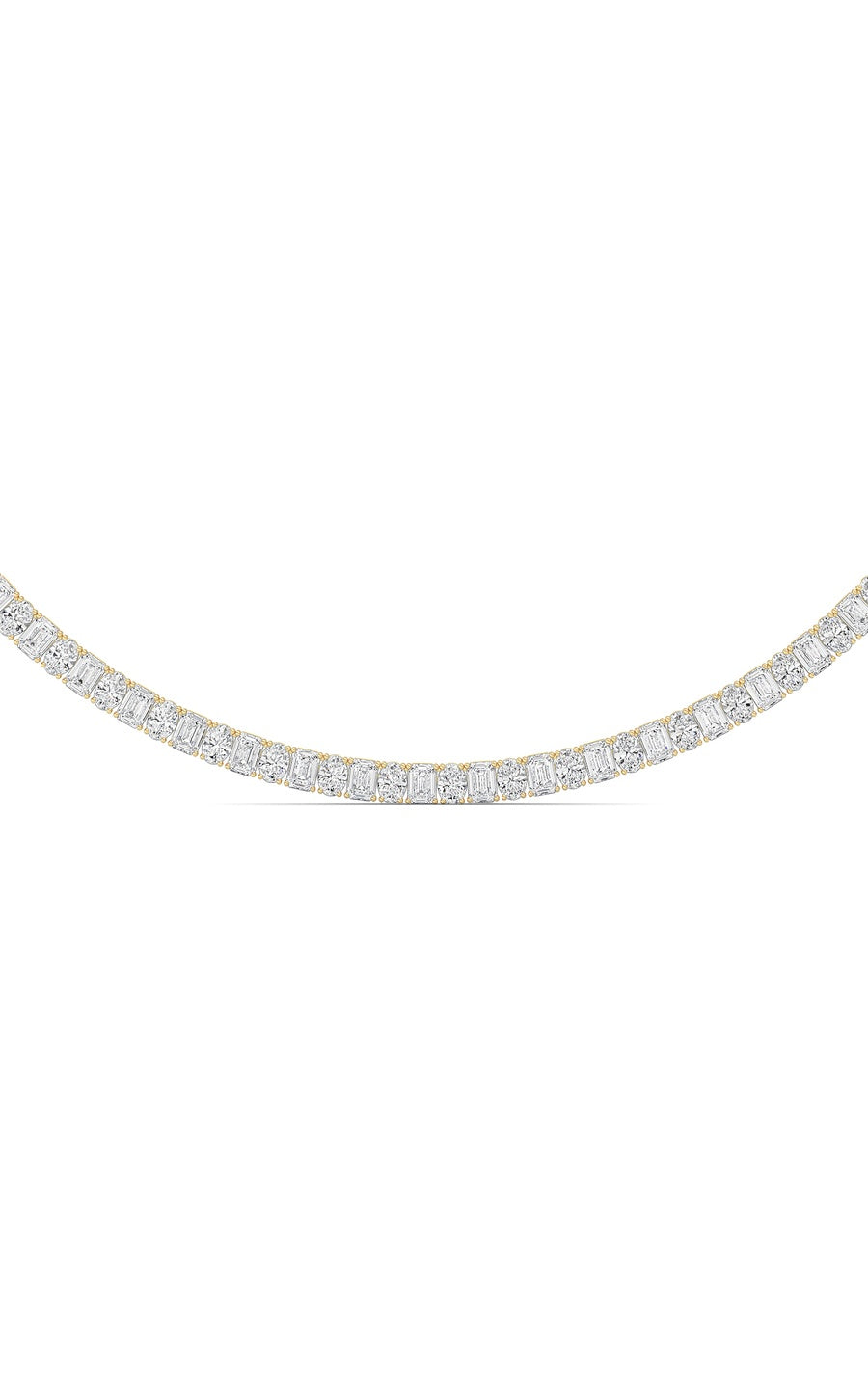 33Cttw Emerald Lab Grown Diamond (F/VS ) Necklacein 14K Gold