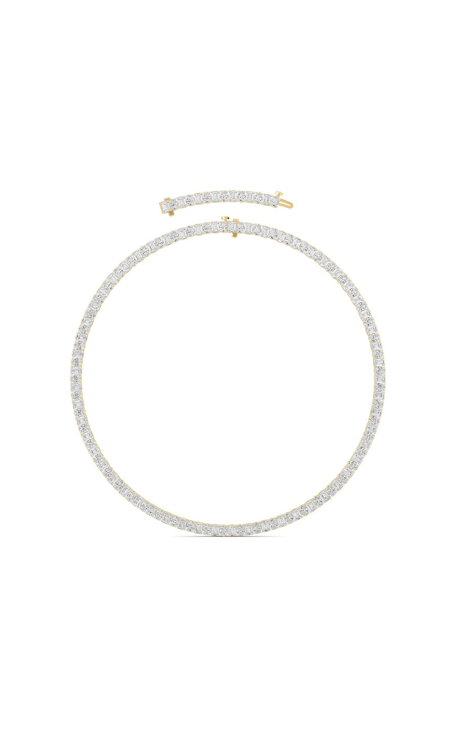 33Cttw Emerald Lab Grown Diamond (F/VS ) Necklacein 14K Gold