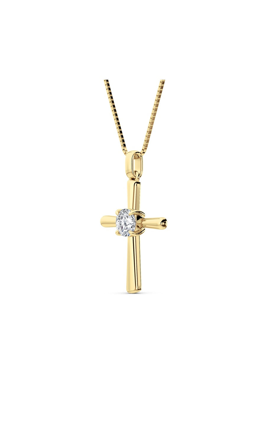 14K Yellow Gold Necklace KJ02500P.RD-0.5-22F