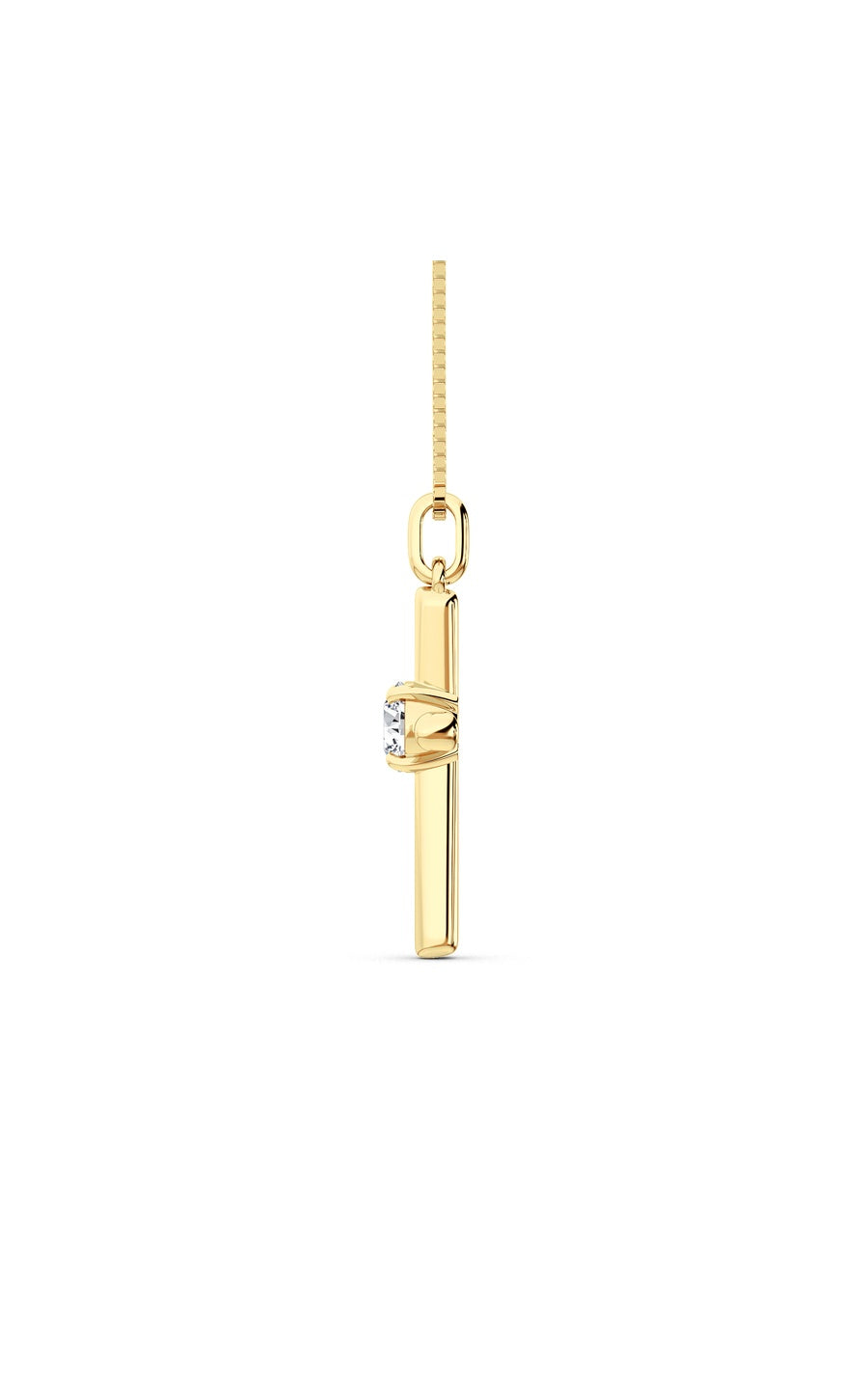 14K Yellow Gold Necklace KJ02500P.RD-0.5-22F