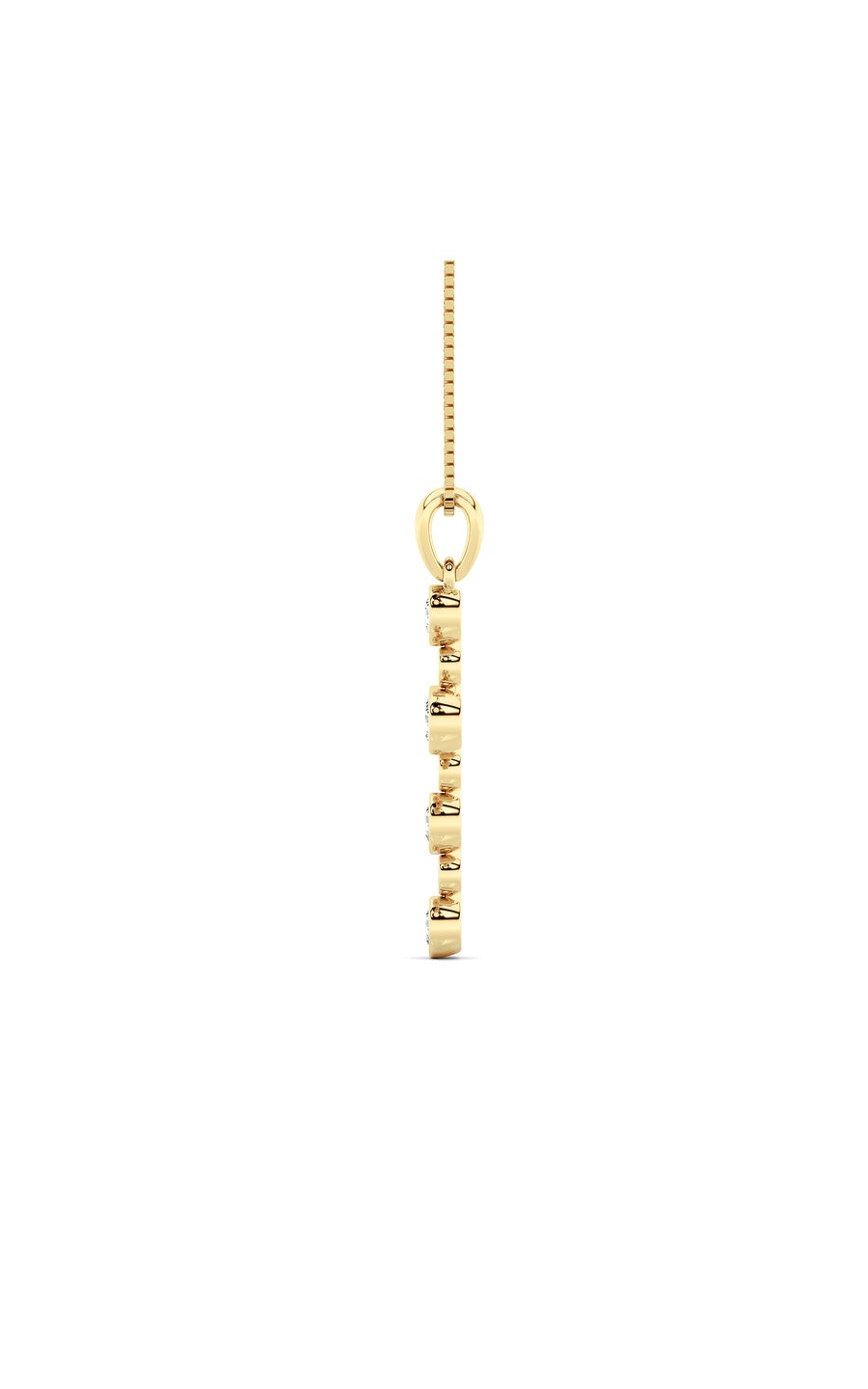14K Yellow Gold Necklace KJ02507P.RD-1-22F