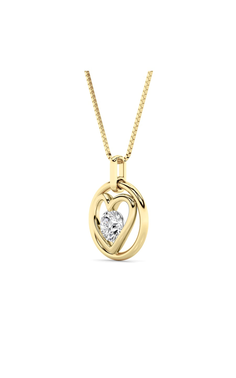 14K Yellow Gold Necklace KJ02576P.RD-0.75-22F