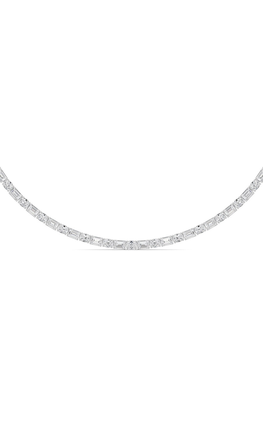 14K White Gold Necklace KJ02900N.EM-25-21F