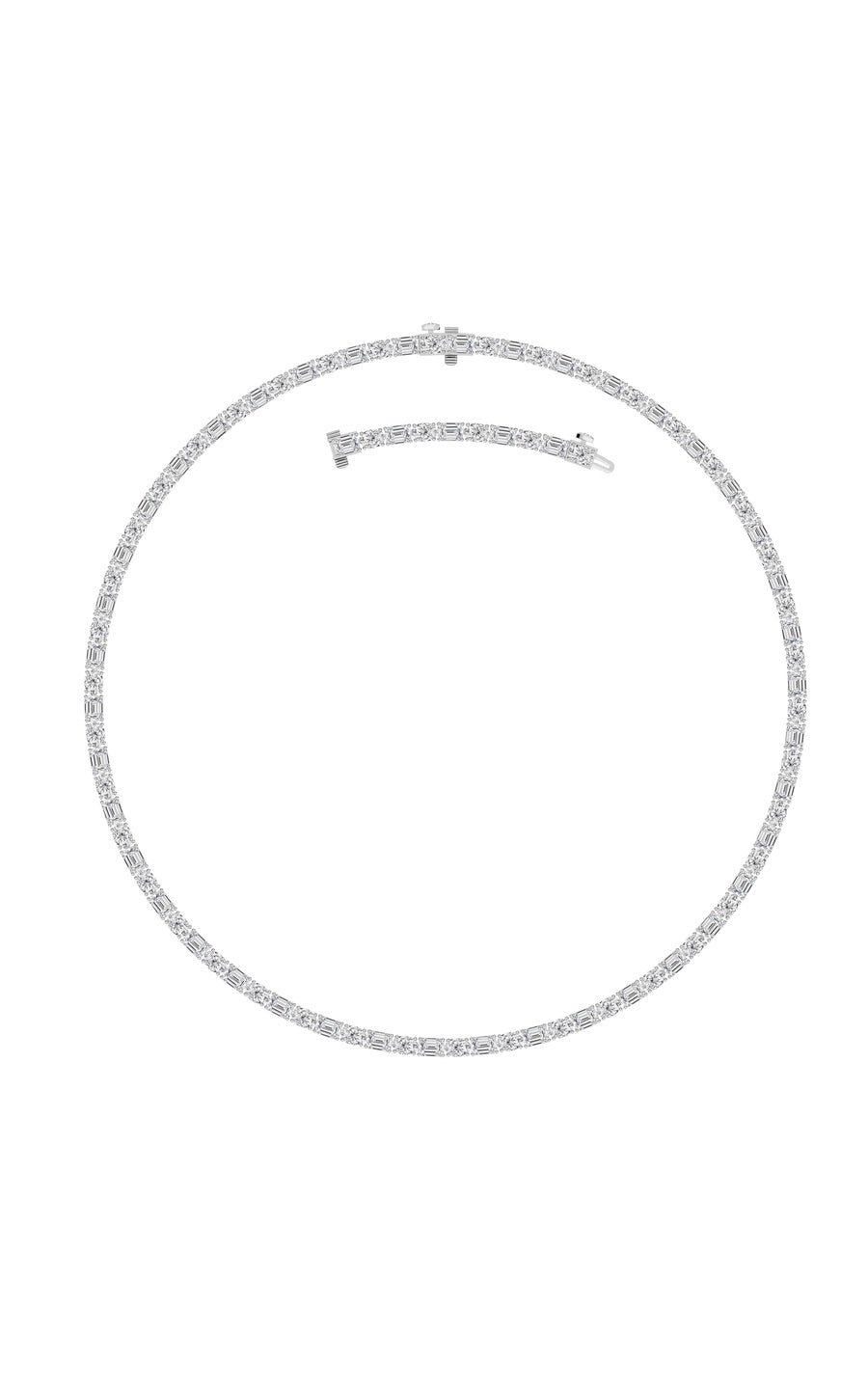 14K White Gold Necklace KJ02900N.EM-25-21F