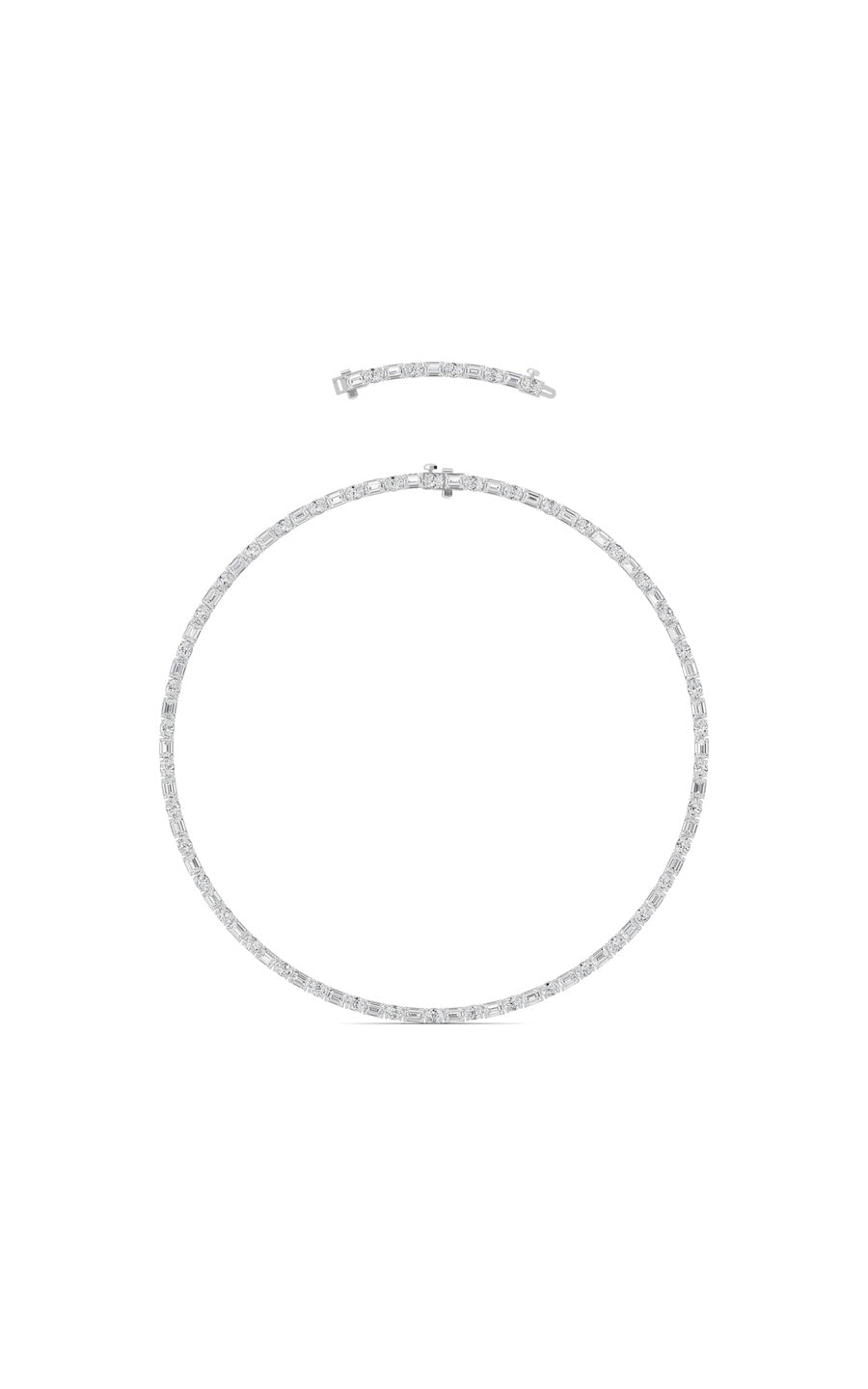 14K White Gold Necklace KJ02900N.EM-25-21F