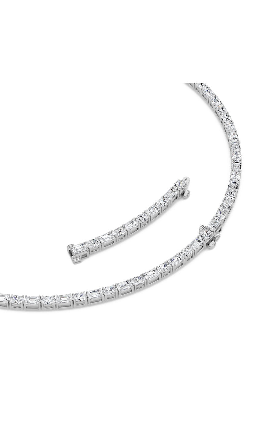 14K White Gold Necklace KJ02900N.EM-25-21F