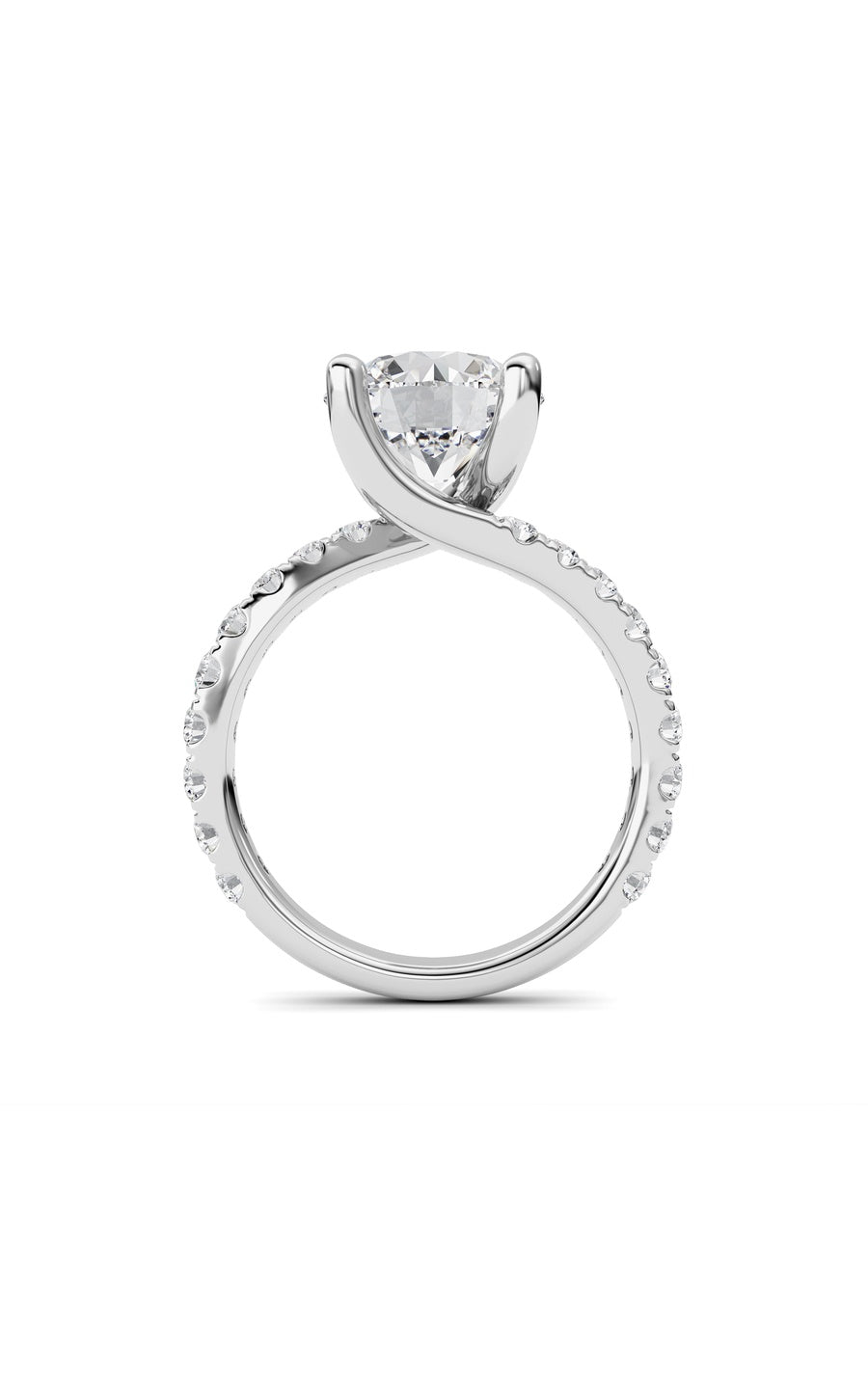 14K White Gold Ring KJ02394R.RD-3.75-21F