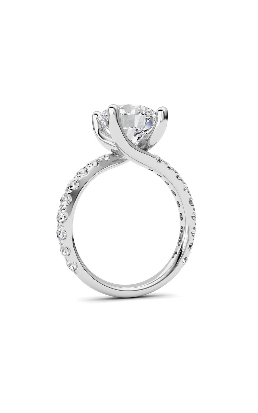 14K White Gold Ring KJ02394R.RD-3.75-21F