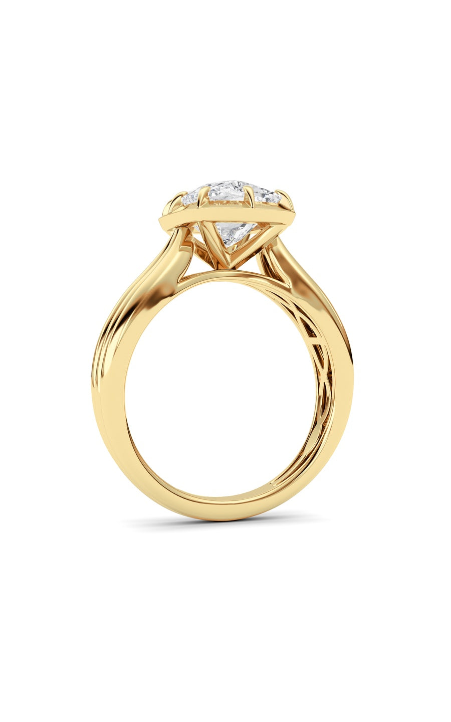 14K Yellow Gold Ring KJ02491R.CE-3-22F