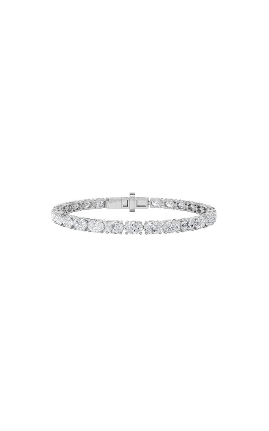 14K White Gold Bracelet KJ01991B.OV-12-21F