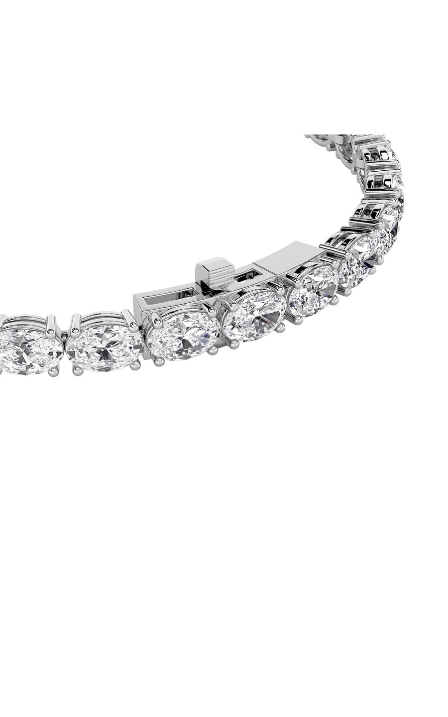 14K White Gold Bracelet KJ01991B.OV-12-21F