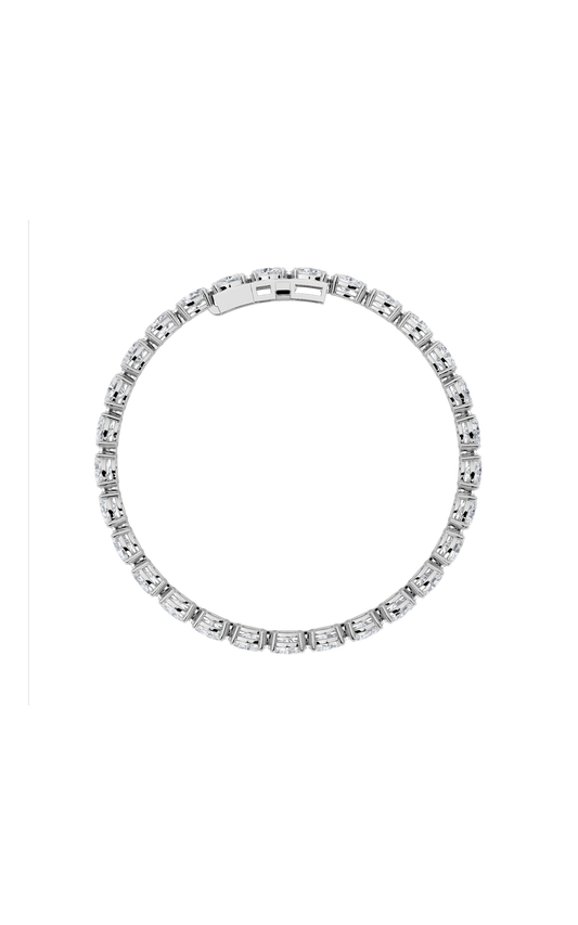 14K White Gold Bracelet KJ01991B.OV-8-21F