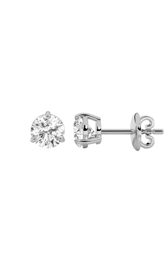 14K White Gold Earring KJ00206E3.RD-1-21F