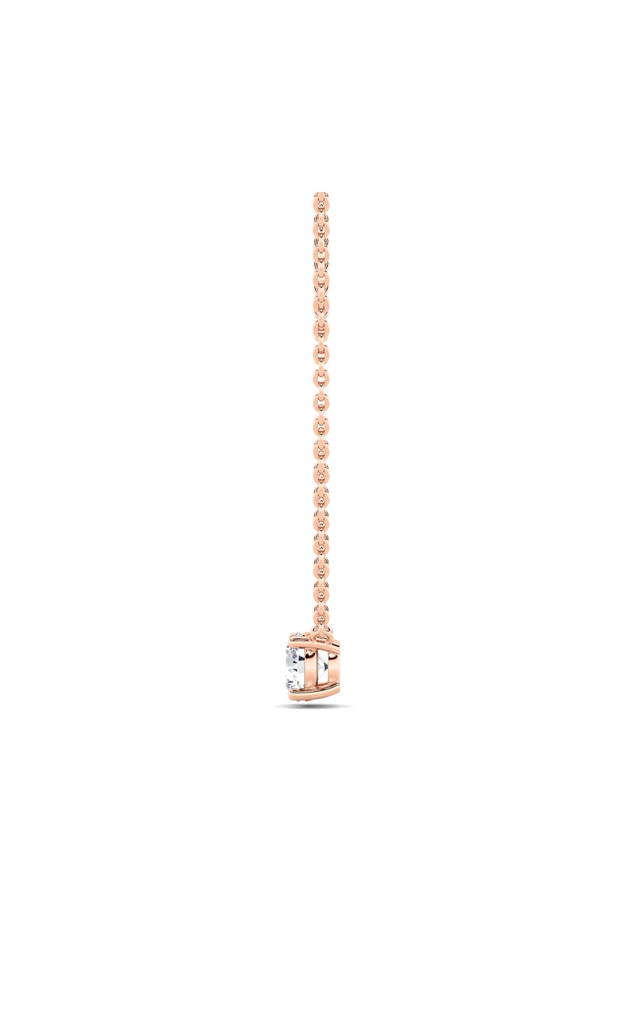 1.5Cttw Round Shaped Lab Grown Diamond (F/VS)  Necklace in 14K Gold