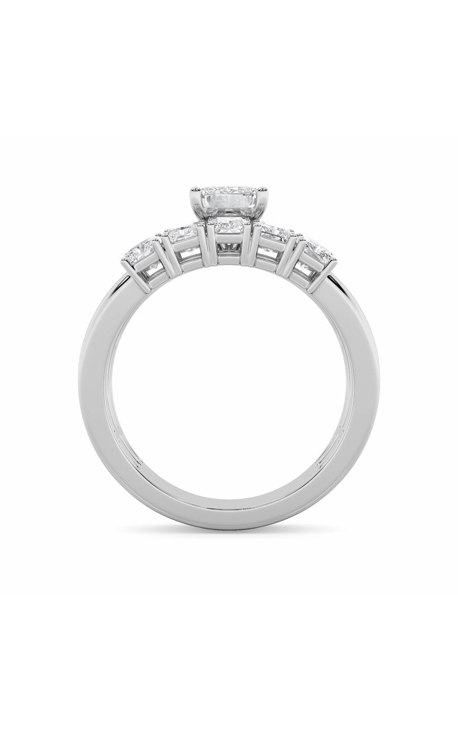 2.5Cttw Radiant Shaped Lab Grown Diamond (G/VS) Bridal Set with Matching Band and  Ring in 14K Gold