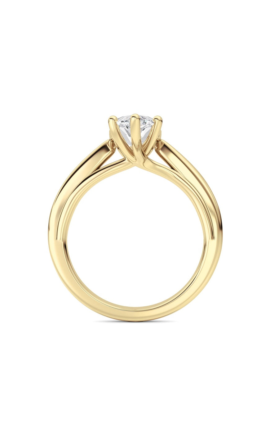 2CTW Marquise Shaped Lab Grown Diamond (F/VS) Ring in 14K White Gold